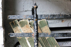 A Fabulous Set of Three Large Regency Period Black Painted Cast Iron Window Boxes c.1820