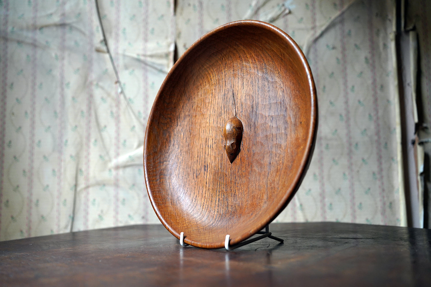 A Carved Oak 'Mouseman' Fruit Bowl by Robert Mouseman Thompson (1876-1955)