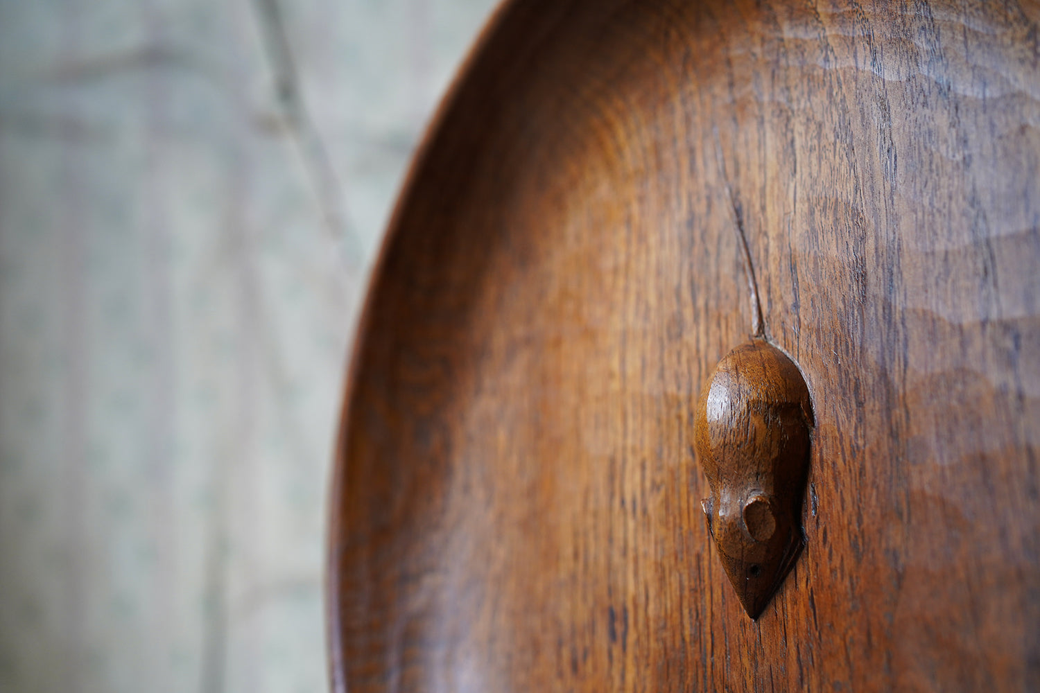 A Carved Oak 'Mouseman' Fruit Bowl by Robert Mouseman Thompson (1876-1955)
