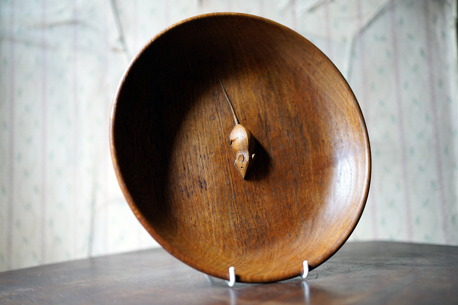 A Carved Oak 'Mouseman' Fruit Bowl by Robert Mouseman Thompson (1876-1955)