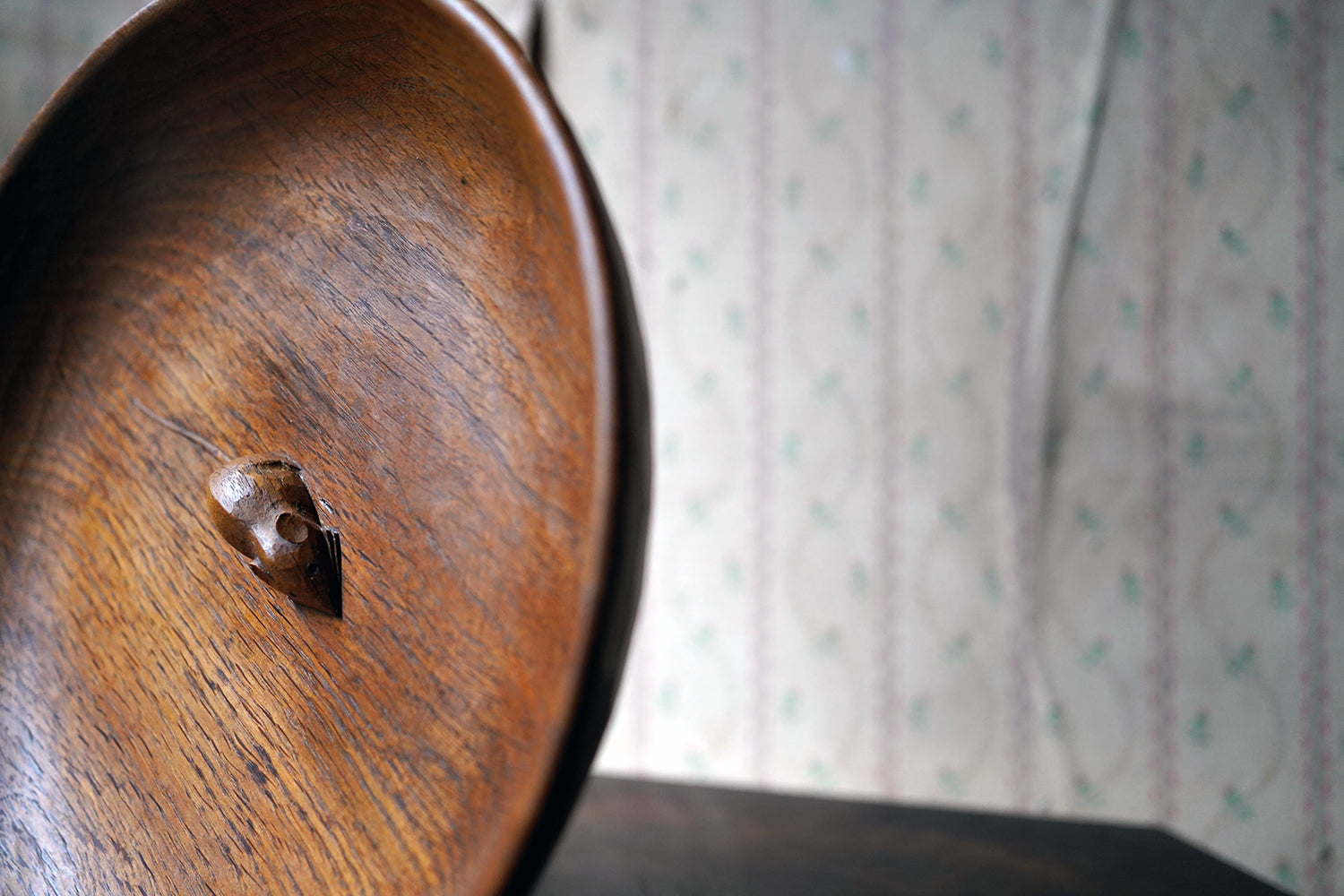 A Carved Oak 'Mouseman' Fruit Bowl by Robert Mouseman Thompson (1876-1955)