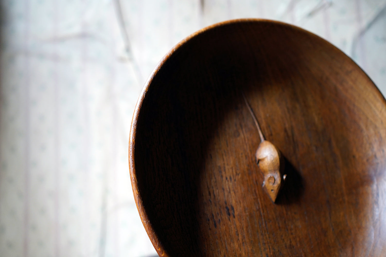 A Carved Oak 'Mouseman' Fruit Bowl by Robert Mouseman Thompson (1876-1955)