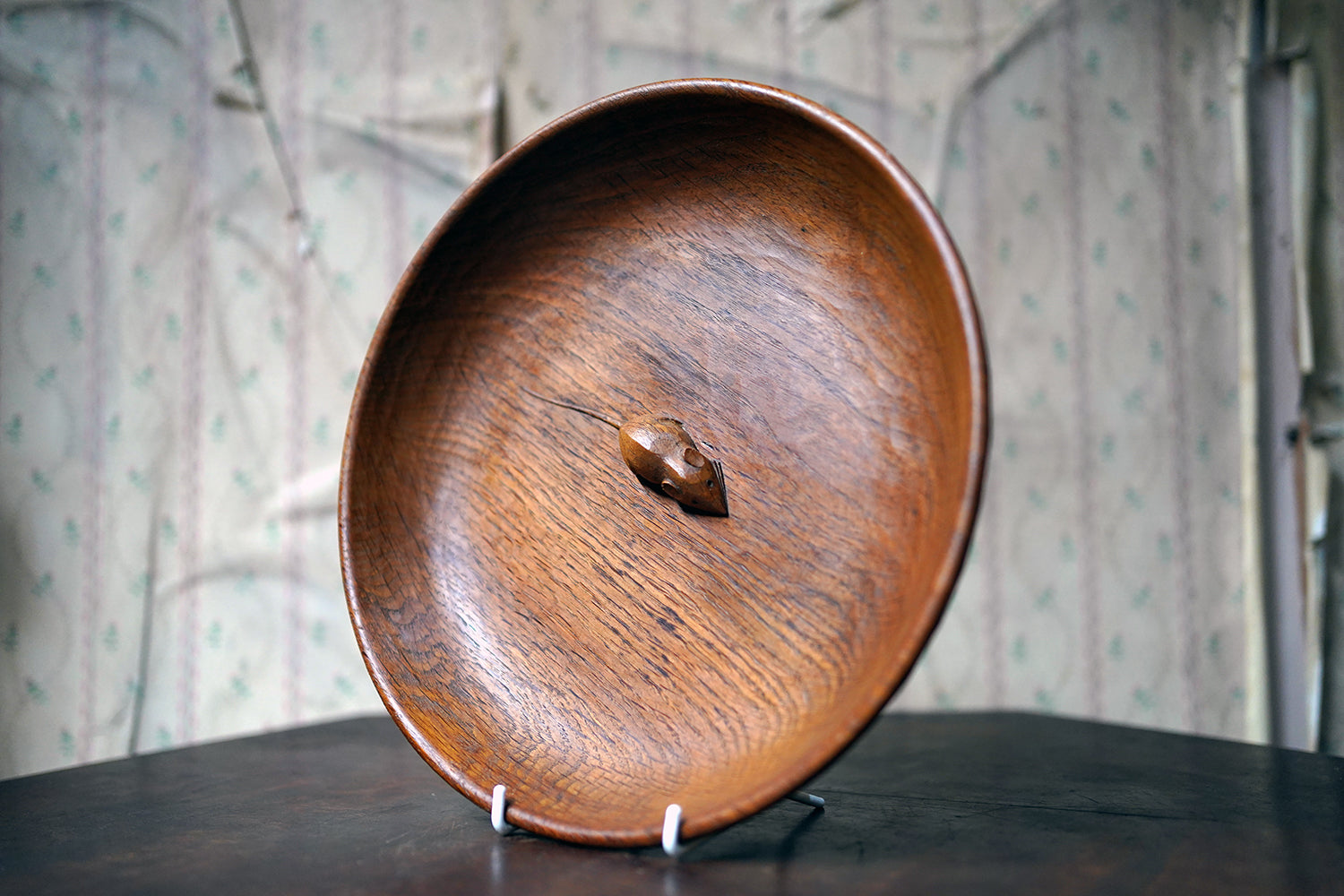 A Carved Oak 'Mouseman' Fruit Bowl by Robert Mouseman Thompson (1876-1955)