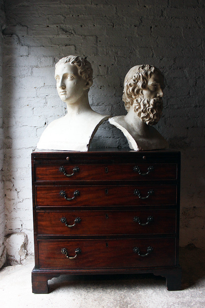 A Decorative c.1900 Classical Plaster Portrait Bust of a Roman Gentleman