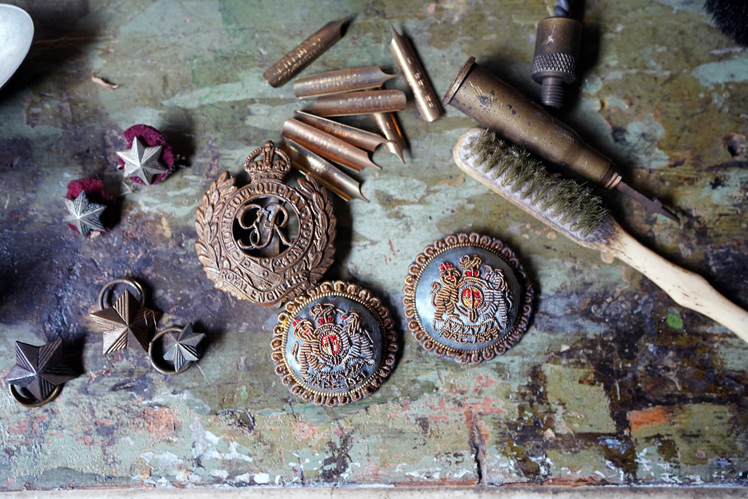 A Boer War Period Pine Officer's Box & Artefacts; S. Shirley Royal Engineers c.1900
