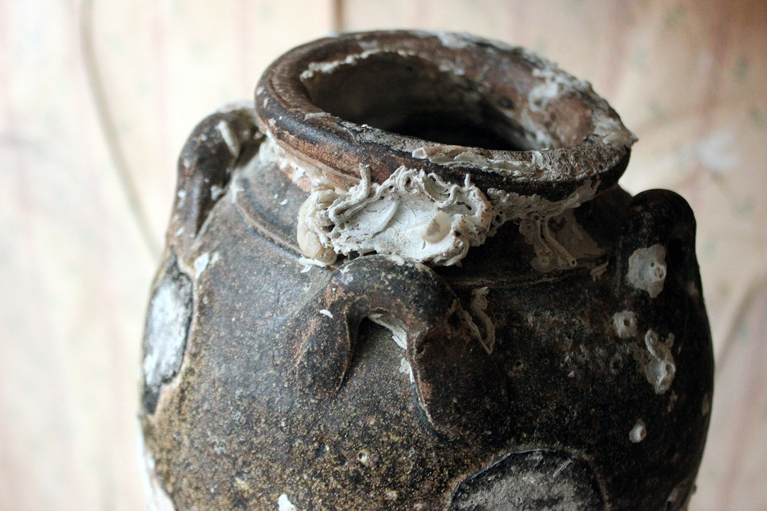A 15thC Salvaged Shipwreck Sawankhalok Ceramic Jar from The Royal Nanhai c.1460