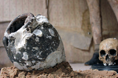 A 15thC Salvaged Shipwreck Sawankhalok Ceramic Jar from The Royal Nanhai c.1460