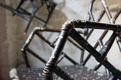 A Fine Set of Six Cane Chinese Chippendale Cockpen Edwardian Conservatory Chairs by Dryad c.1915