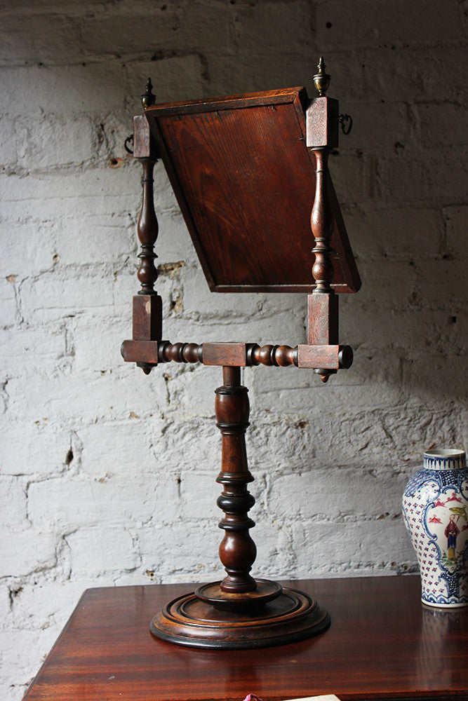 A Fine George III Mahogany & Ebonised Gentleman's Shaving Mirror c.1825
