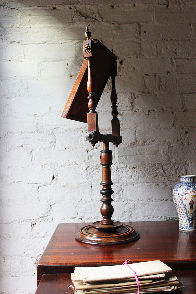 A Fine George III Mahogany & Ebonised Gentleman's Shaving Mirror c.1825