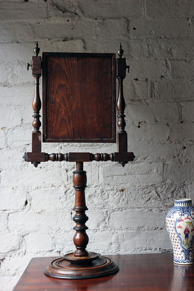 A Fine George III Mahogany & Ebonised Gentleman's Shaving Mirror c.1825