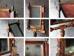 A Fine George III Mahogany & Ebonised Gentleman's Shaving Mirror c.1825