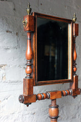 A Fine George III Mahogany & Ebonised Gentleman's Shaving Mirror c.1825