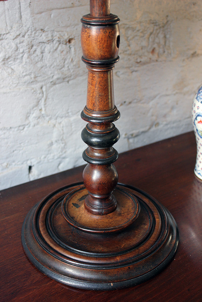 A Fine George III Mahogany & Ebonised Gentleman's Shaving Mirror c.1825