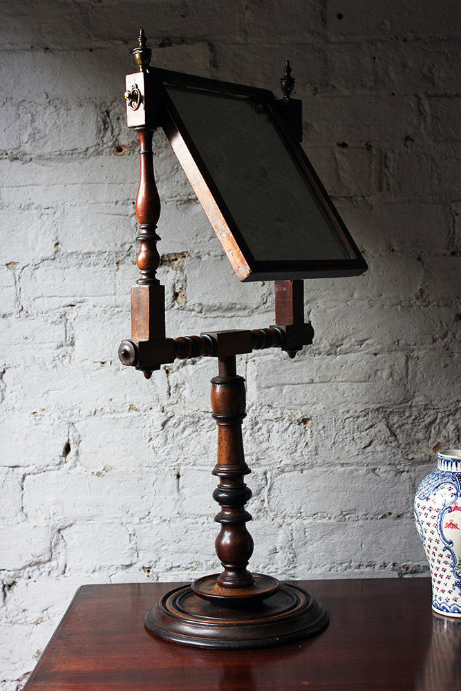 A Fine George III Mahogany & Ebonised Gentleman's Shaving Mirror c.1825