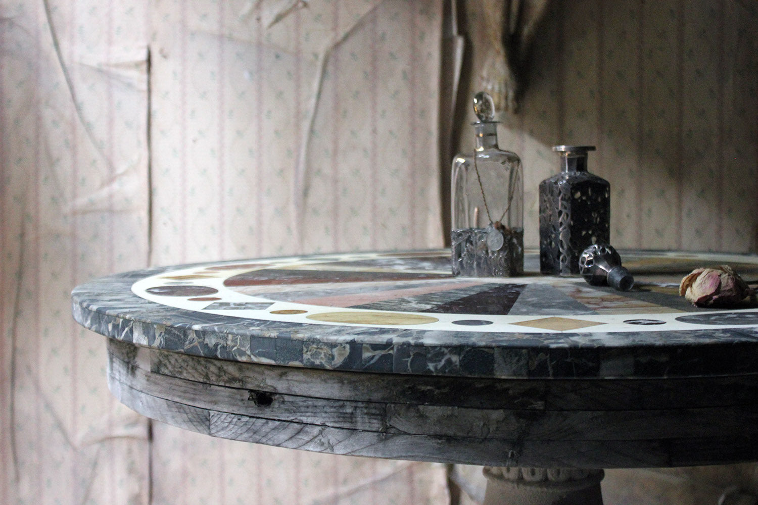 A 19thC Italian Painted & Specimen Marble Topped Centre Table c.1890; The Estate of Sir David Tang