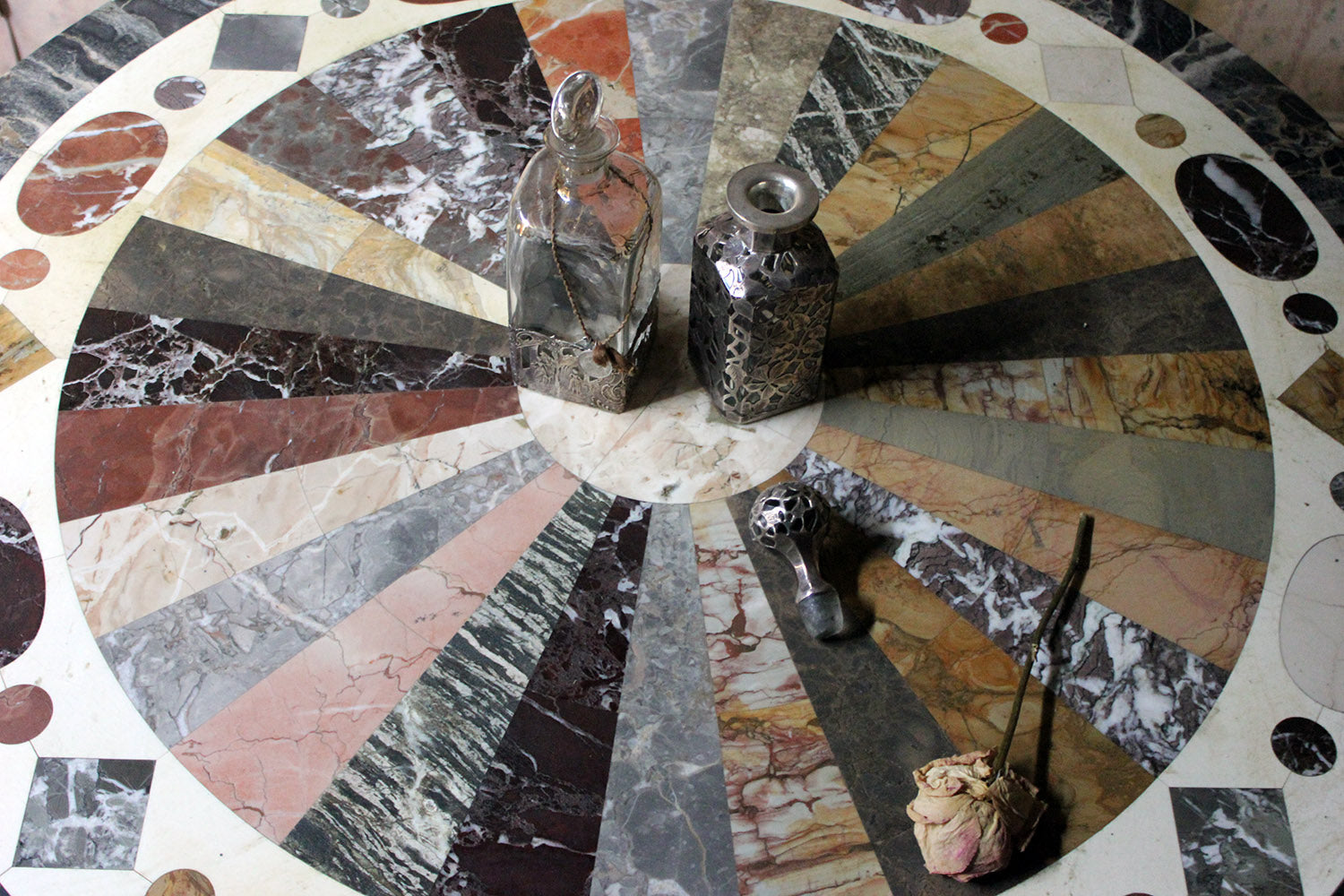A 19thC Italian Painted & Specimen Marble Topped Centre Table c.1890; The Estate of Sir David Tang