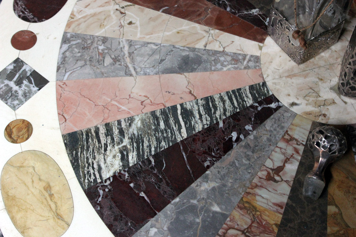 A 19thC Italian Painted & Specimen Marble Topped Centre Table c.1890; The Estate of Sir David Tang