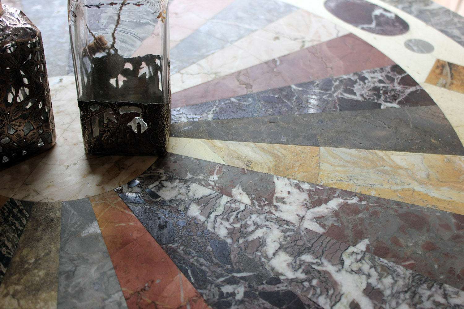 A 19thC Italian Painted & Specimen Marble Topped Centre Table c.1890; The Estate of Sir David Tang