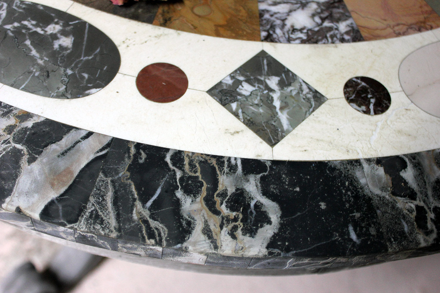 A 19thC Italian Painted & Specimen Marble Topped Centre Table c.1890; The Estate of Sir David Tang