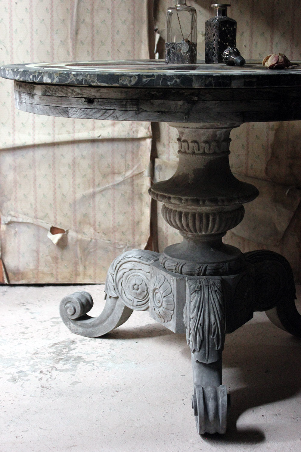 A 19thC Italian Painted & Specimen Marble Topped Centre Table c.1890; The Estate of Sir David Tang