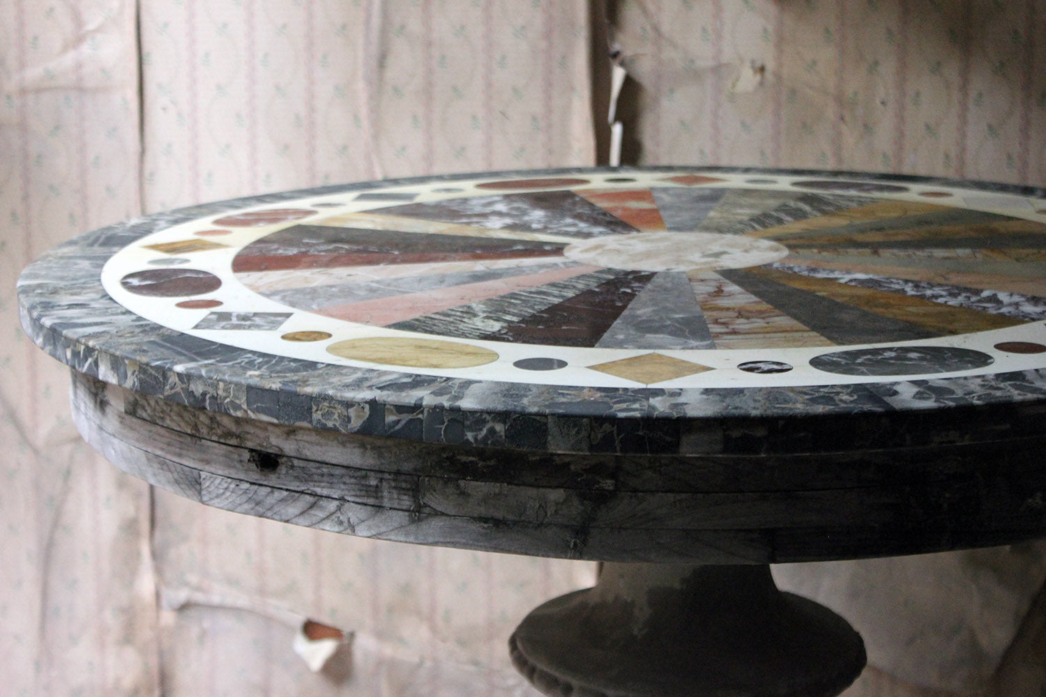 A 19thC Italian Painted & Specimen Marble Topped Centre Table c.1890; The Estate of Sir David Tang