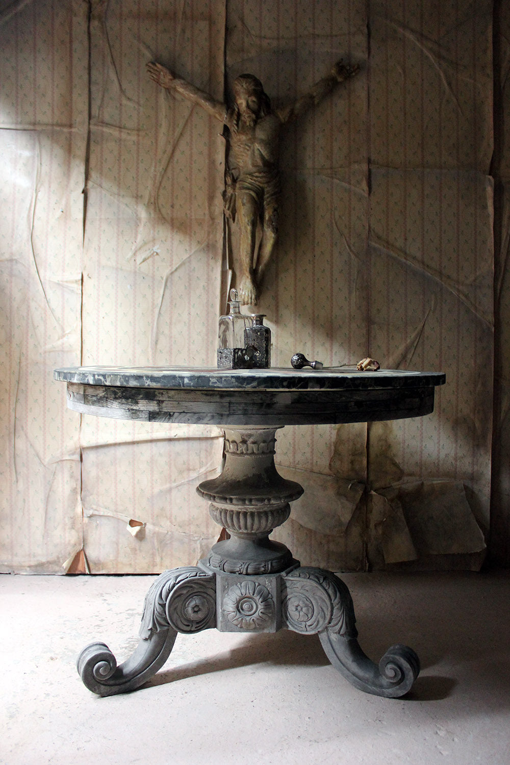A 19thC Italian Painted & Specimen Marble Topped Centre Table c.1890; The Estate of Sir David Tang