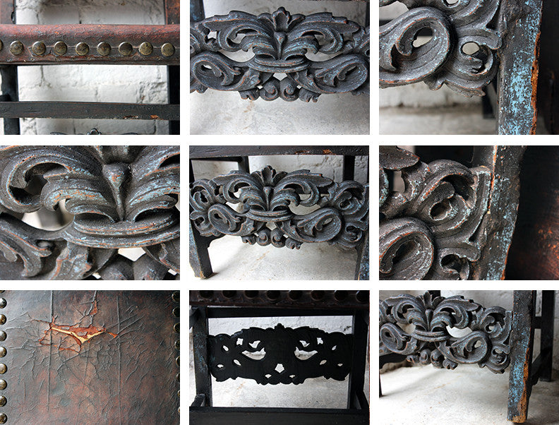 A Decorative 17thC Spanish Walnut Baroque Period Side Chair