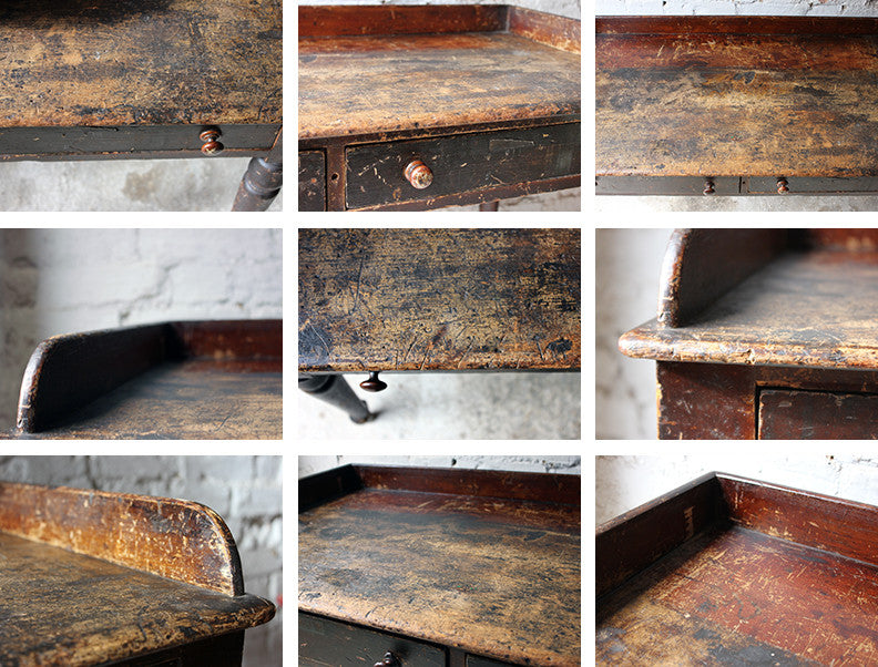 A Decorative Stained Pine Side Table c.1840
