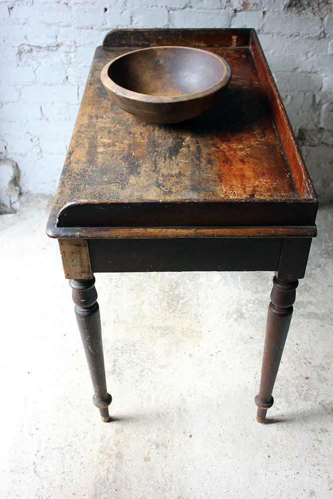 A Decorative Stained Pine Side Table c.1840