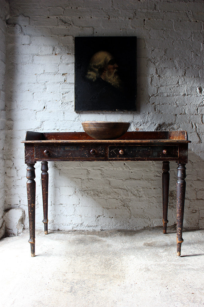 A Decorative Stained Pine Side Table c.1840