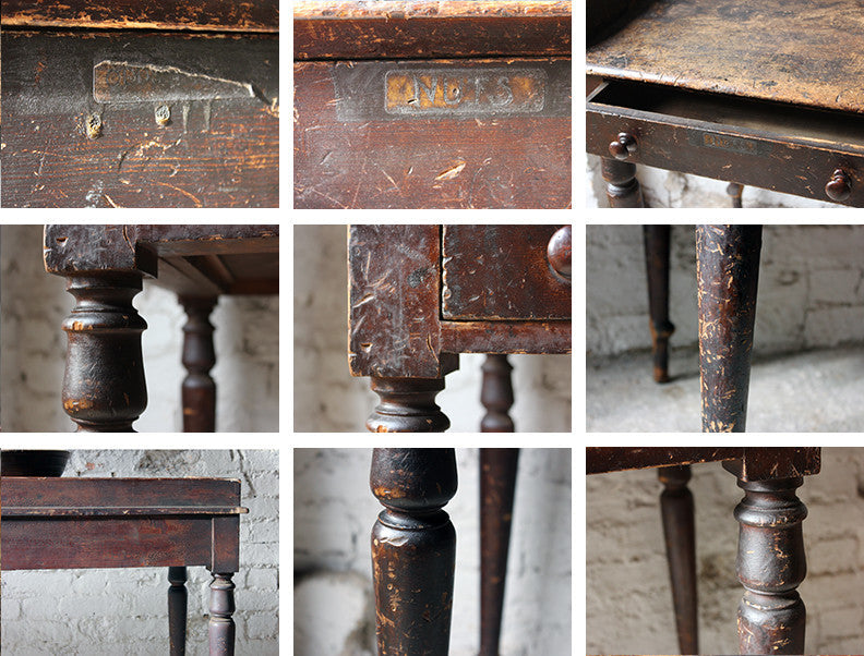 A Decorative Stained Pine Side Table c.1840