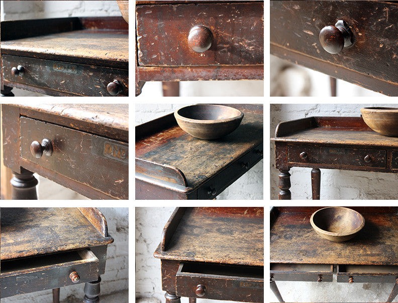 A Decorative Stained Pine Side Table c.1840