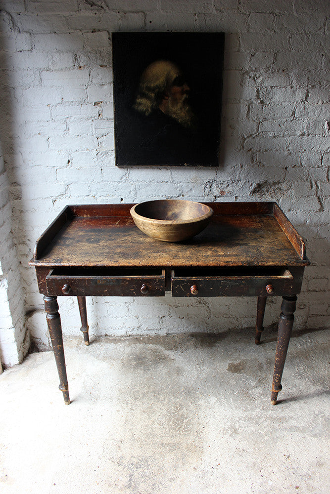 A Decorative Stained Pine Side Table c.1840