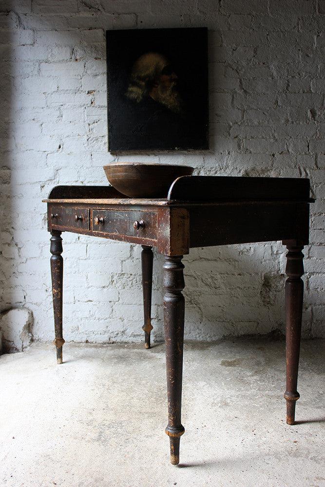A Decorative Stained Pine Side Table c.1840
