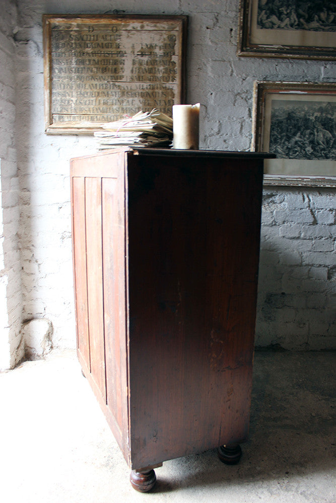 A Good Quality Mid-Victorian Stained Pine Chest of Drawers c.1870