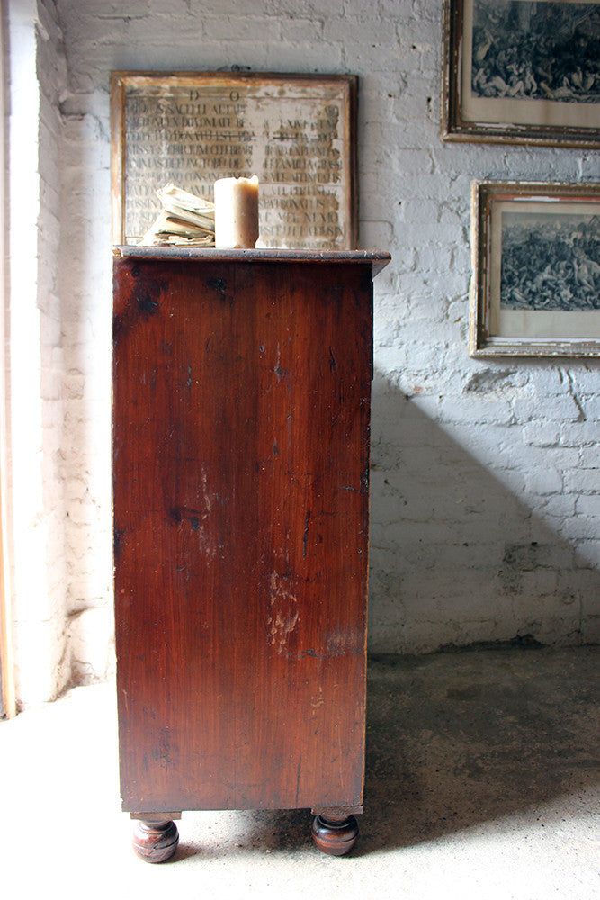 A Good Quality Mid-Victorian Stained Pine Chest of Drawers c.1870