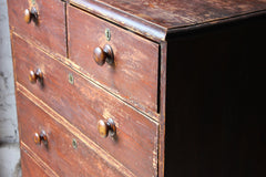 A Good Quality Mid-Victorian Stained Pine Chest of Drawers c.1870