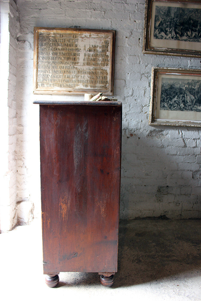 A Good Quality Mid-Victorian Stained Pine Chest of Drawers c.1870