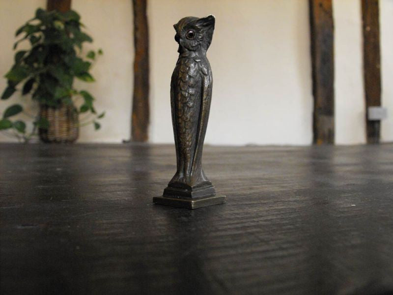 A French Bronze Owl Seal
