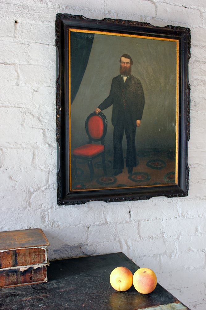 A Fine Pair of c.1860 Anglo-Chinese Naïve School Portraits