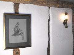A Fine Black Chalk Study of a Ballerina by Paul Lucien Maze (French, 1887-1979)