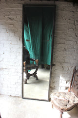 A Good Large Victorian Ebonised Full Length Mirror c.1895