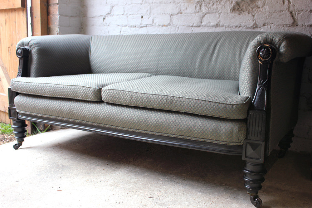A Fine Quality c.1880 Aesthetic Movement Ebonised Settee