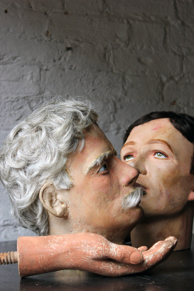 A Fine 20thC Male Portrait Mannequin Head