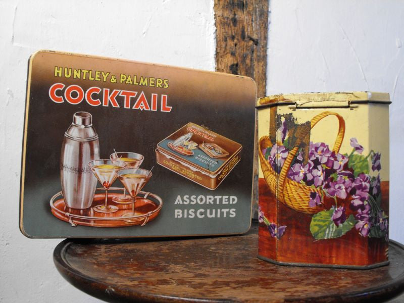 A Collectable Pair of Vintage Huntley & Palmer Tins
