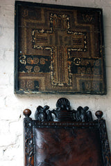 A Folk Art Seed Work Picture in an Ebonised & Glazed Frame “Gods Gift to Man” c.1874