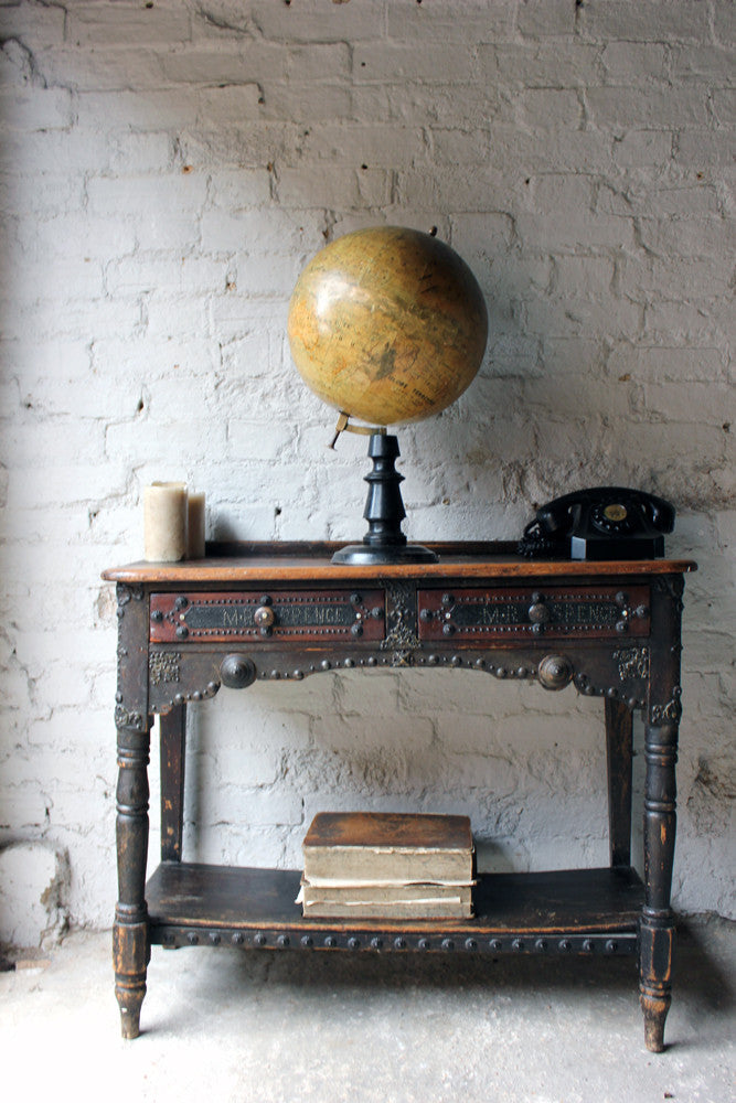 A Fine c.1895 French Terrestrial Table Globe; “Globe Terrestre” prepared by J FOREST, Paris