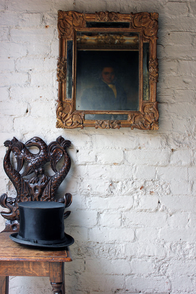 A Good 19thC Italian Gilt & Gesso Rectangular Wall Mirror