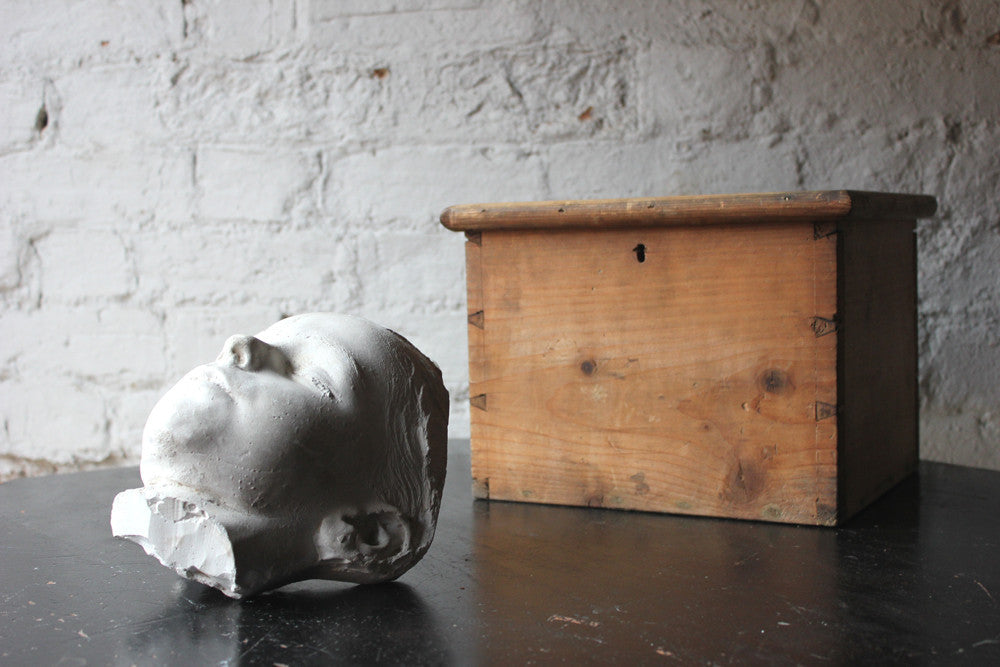A 19thC Plaster Death Mask of George Stafford Wright (1864-1870)